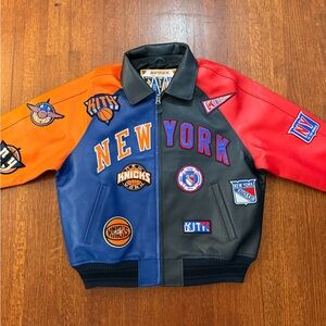 Kith Avirex New York Knicks Leather Jacket